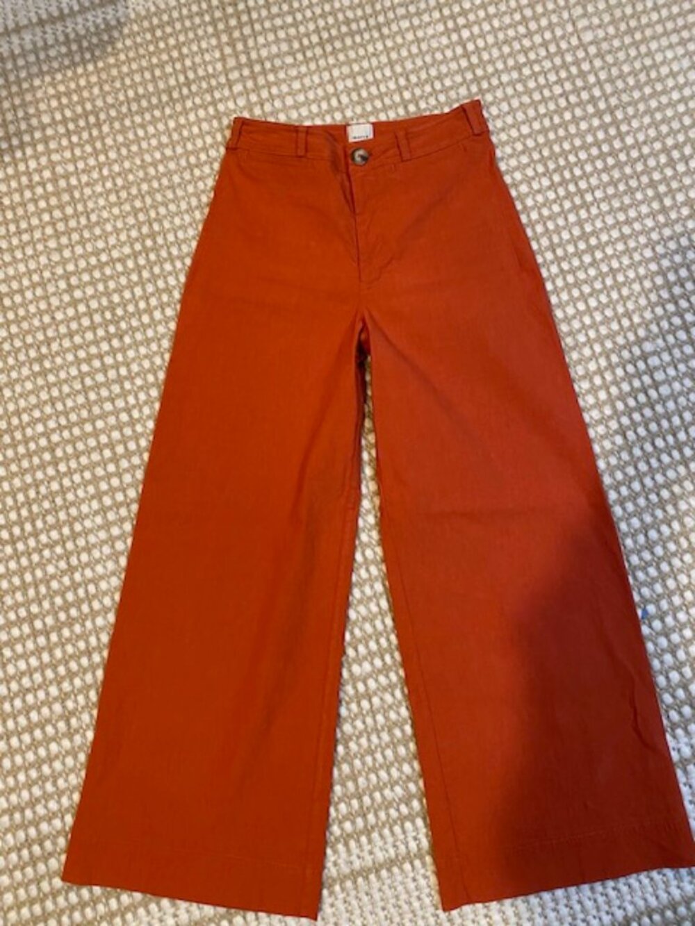 Anthropologie Maeve Rust Wide-Leg Pants | Size 28